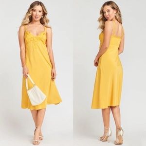 Show Me Your Mumu - Yellow Slip Dress - Medium